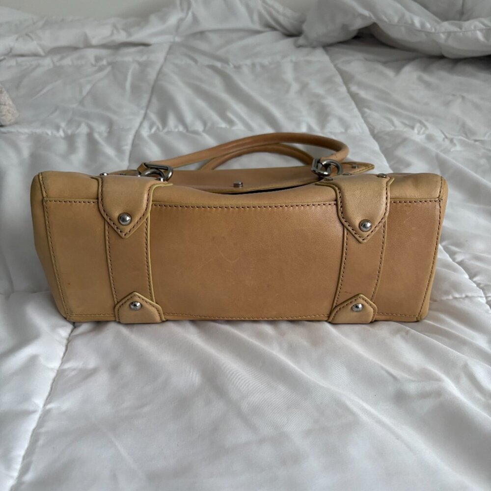 Cole Haan Beige/Tan Leather Shoulder Bag - Picture 5 of 15